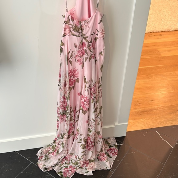 Floral Pink Maxi Dress - Picture 2 of 3